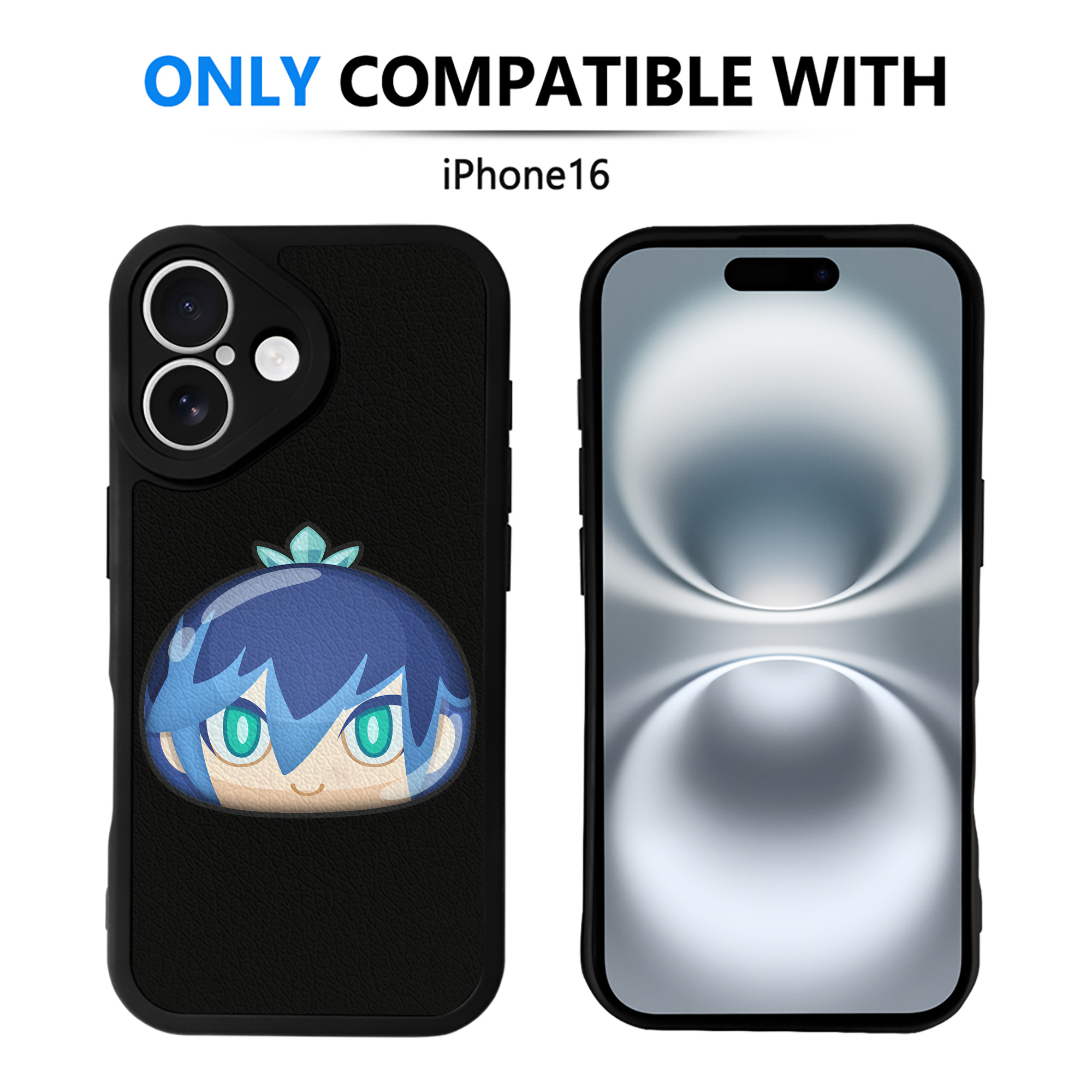 （画像用） 妖怪ウォッチ Yo-kai Watch 【iPhone 16シリーズ対応】シリコンスマホケース（レザー調） 材質：シリコン
